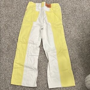 Urban Outfitters BDG Yellow and White Colorblock Pants